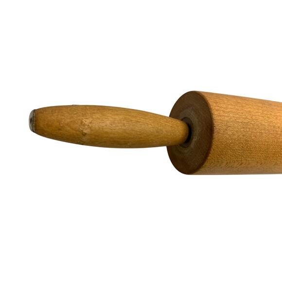 Vintage Wooden Rolling Pin Mid Century 60s 70s - Picture 4 of 7